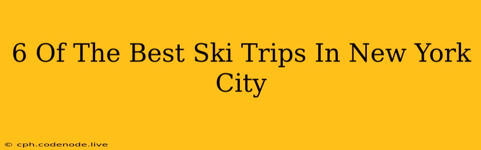 6 Of The Best Ski Trips In New York City