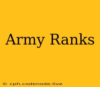 Army Ranks