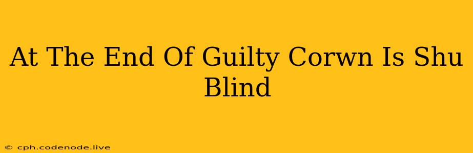 At The End Of Guilty Corwn Is Shu Blind