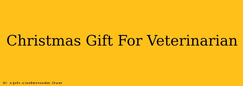 Christmas Gift For Veterinarian