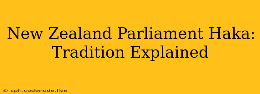 New Zealand Parliament Haka: Tradition Explained