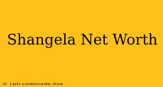 Shangela Net Worth