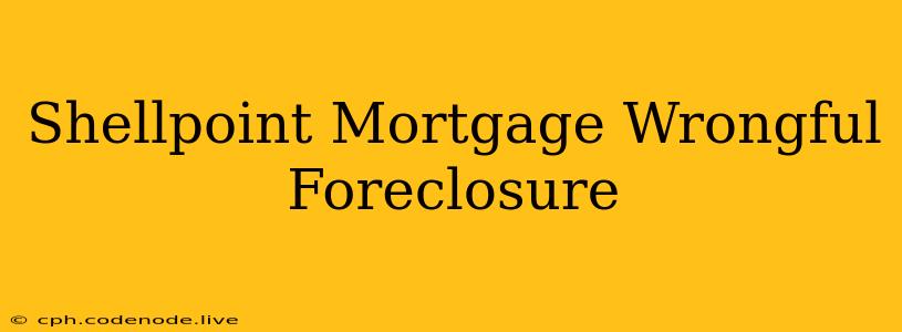 Shellpoint Mortgage Wrongful Foreclosure