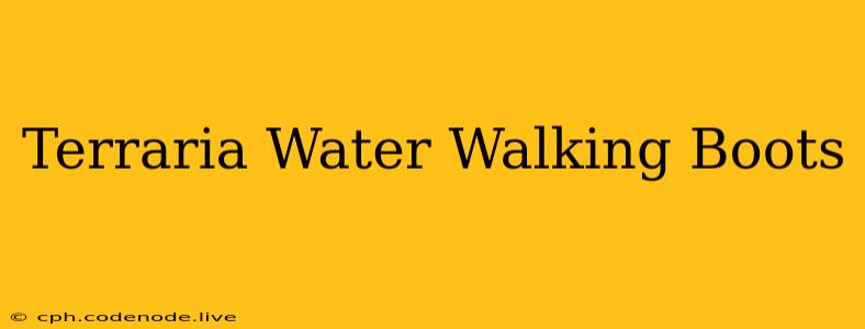 Terraria Water Walking Boots