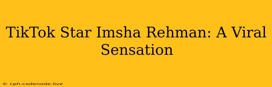 TikTok Star Imsha Rehman: A Viral Sensation
