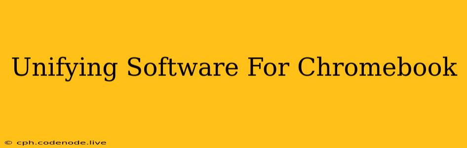 Unifying Software For Chromebook