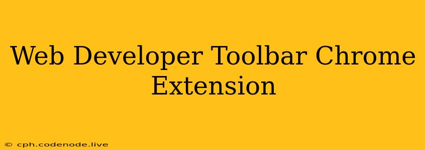 Web Developer Toolbar Chrome Extension