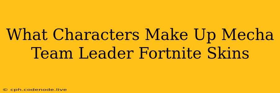 What Characters Make Up Mecha Team Leader Fortnite Skins
